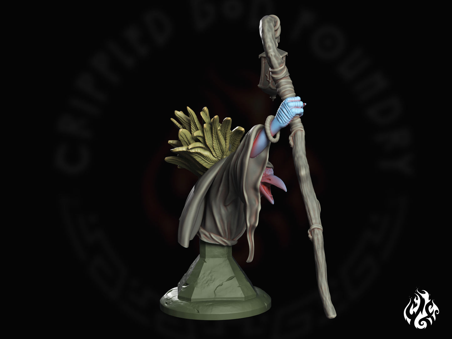 Busto del guardián del bosque
