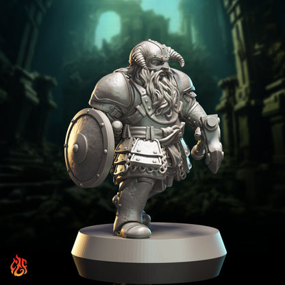 Ralgin the Dwarf Fighter (Digital, STL files)