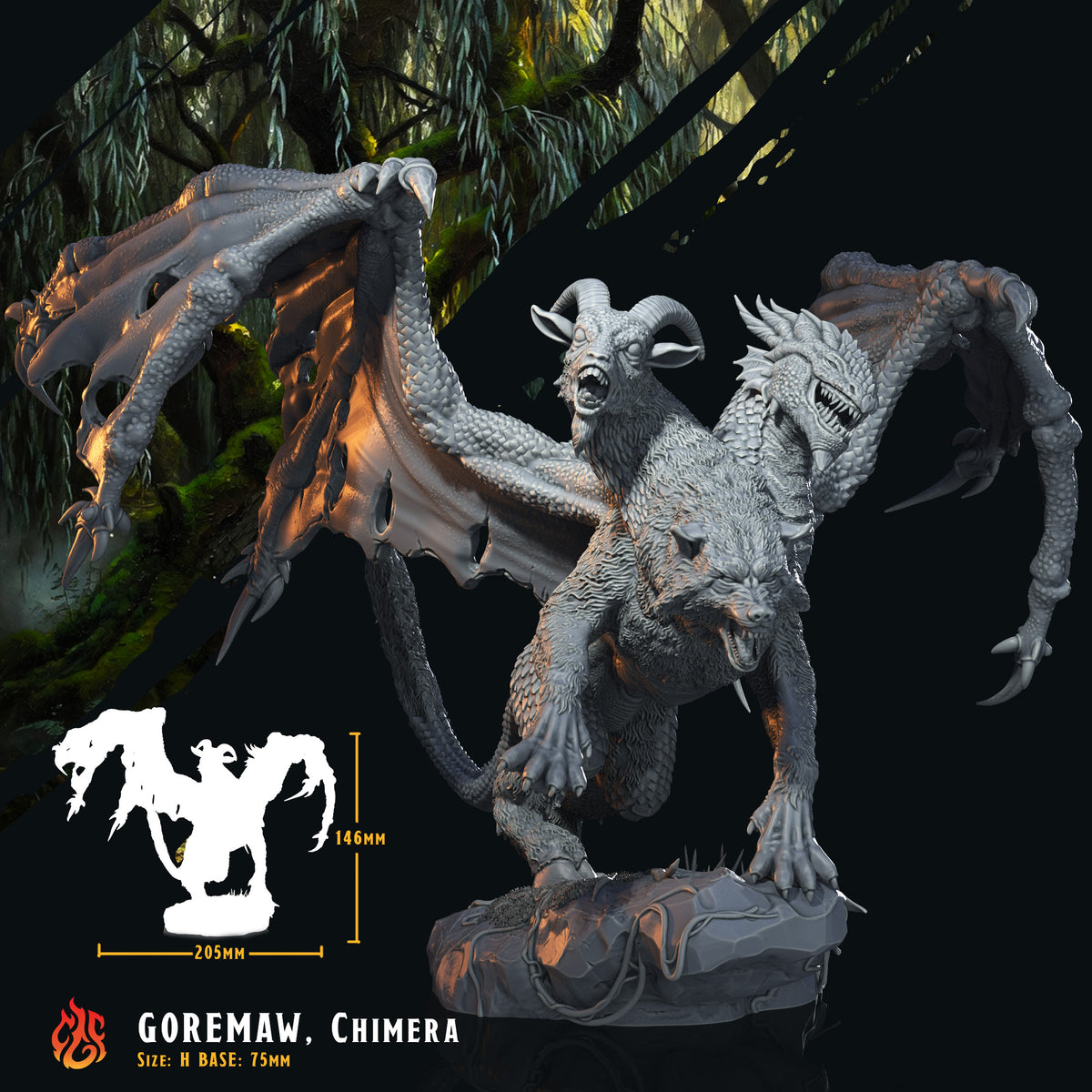 Forest chimera (Digital, STL files)