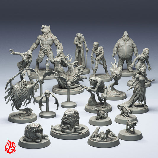 Halloween Monster Bundle (Digital, STL files)