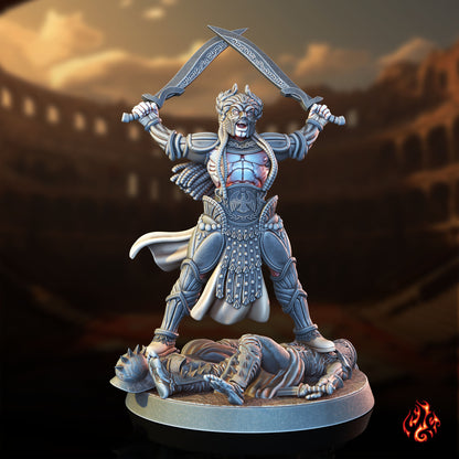 Champion impérial et familier gladiateur
