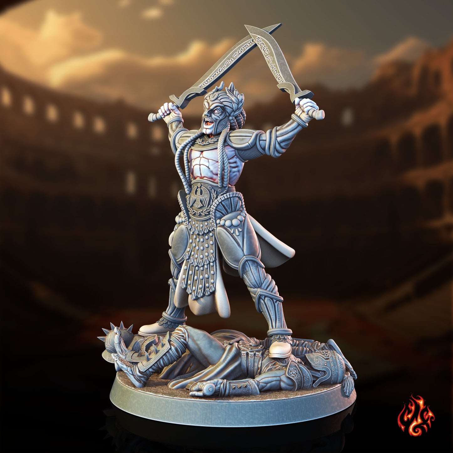 Champion impérial et familier gladiateur
