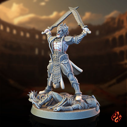 Champion impérial et familier gladiateur