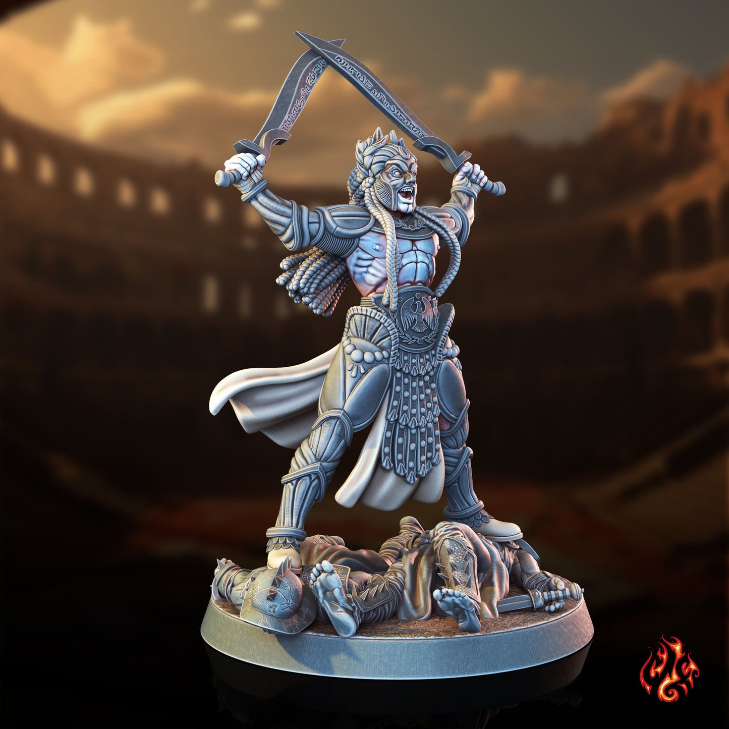 Champion impérial et familier gladiateur