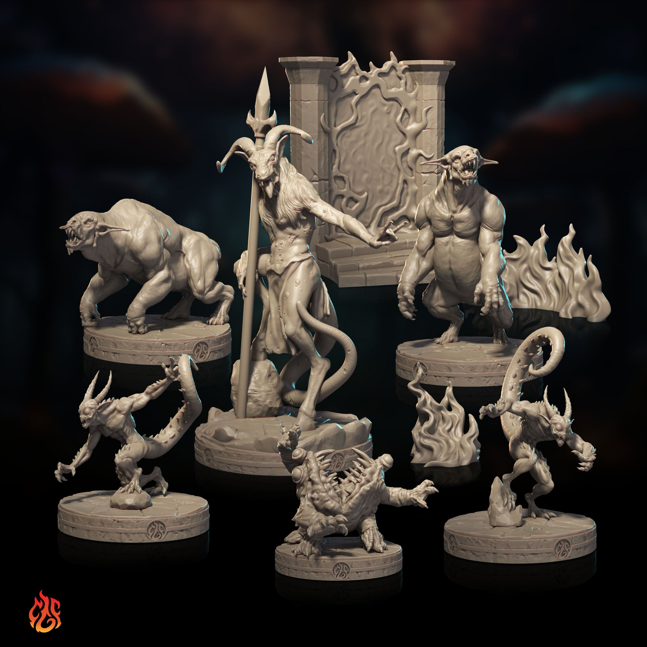 Lesser Demons Bundle (Digital, STL files) – Crippled God Foundry