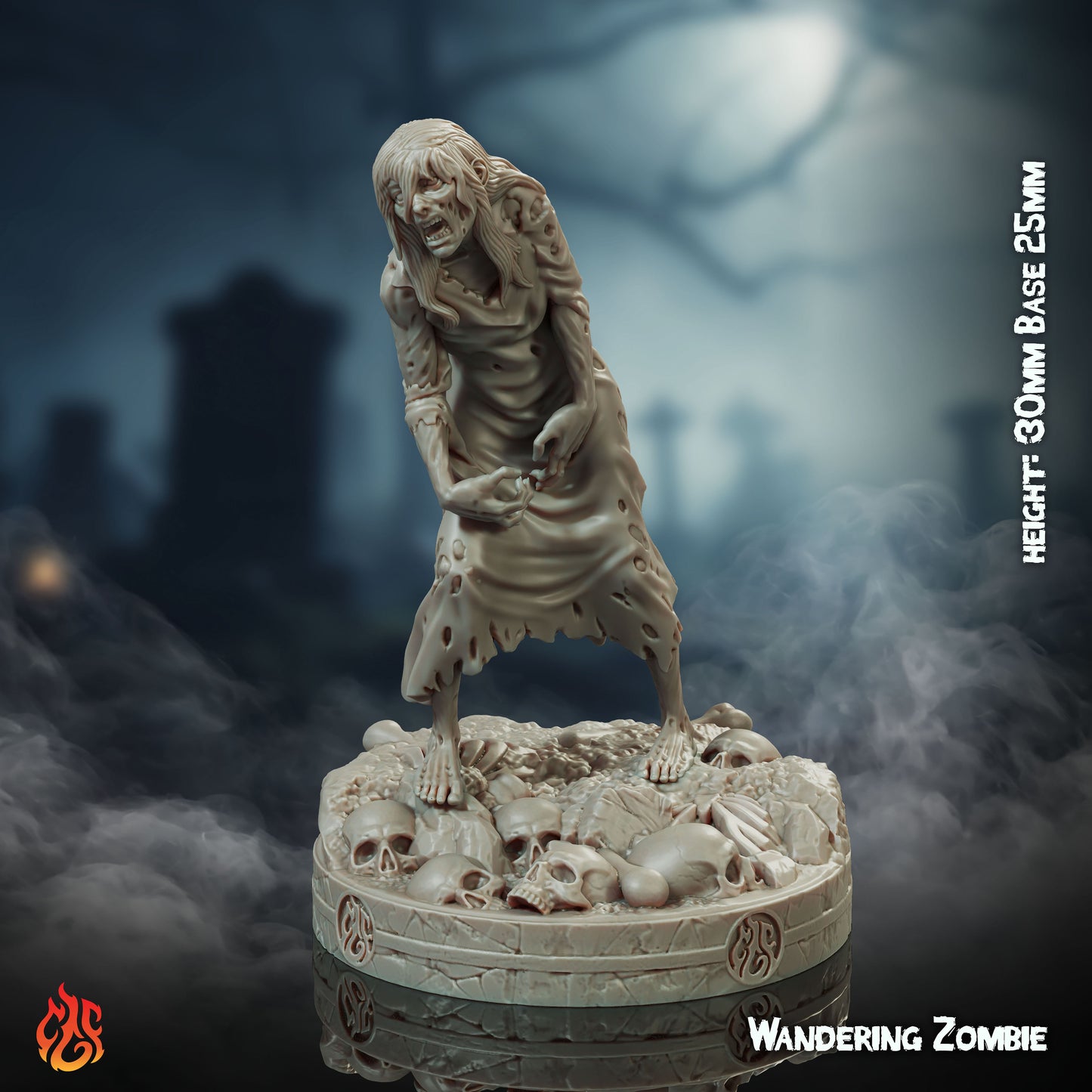 Wandering Zombie (Digital, STL files)