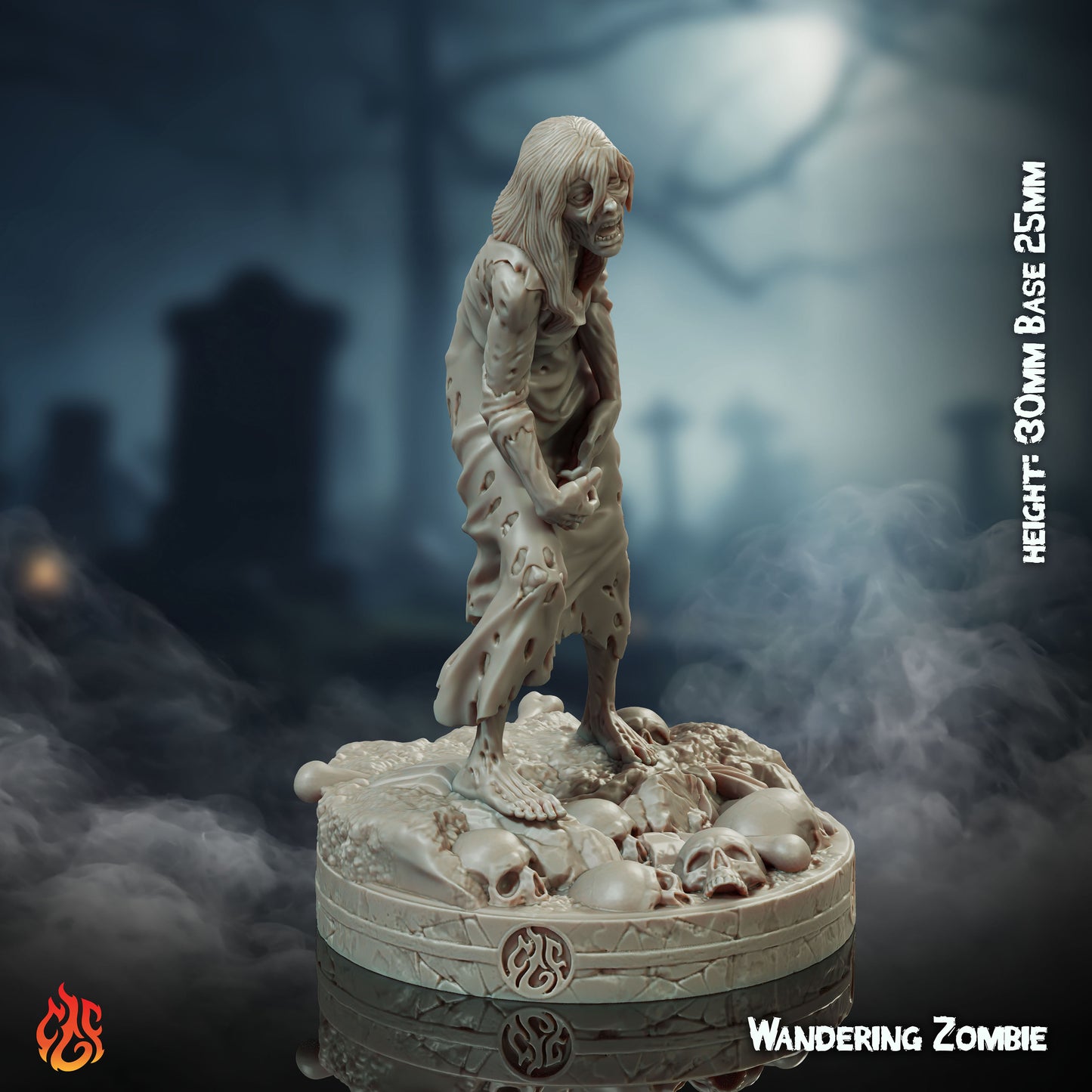 Wandering Zombie (Digital, STL files)