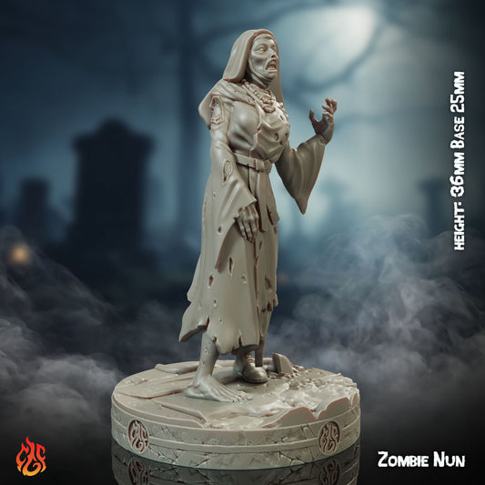 Zombie Nun (Digital, STL files)