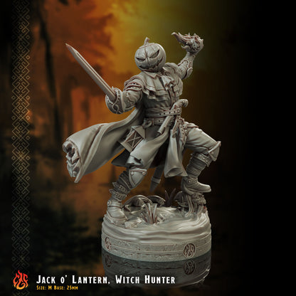 Jack O' Latern - STL File  (32mm & 75mm scale version included)