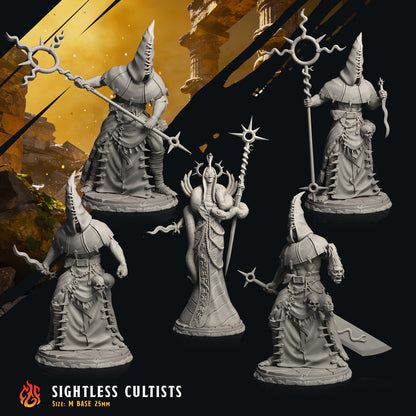 Sightless Cultist and Sister Yllene the Unseen (Digital, STL files)