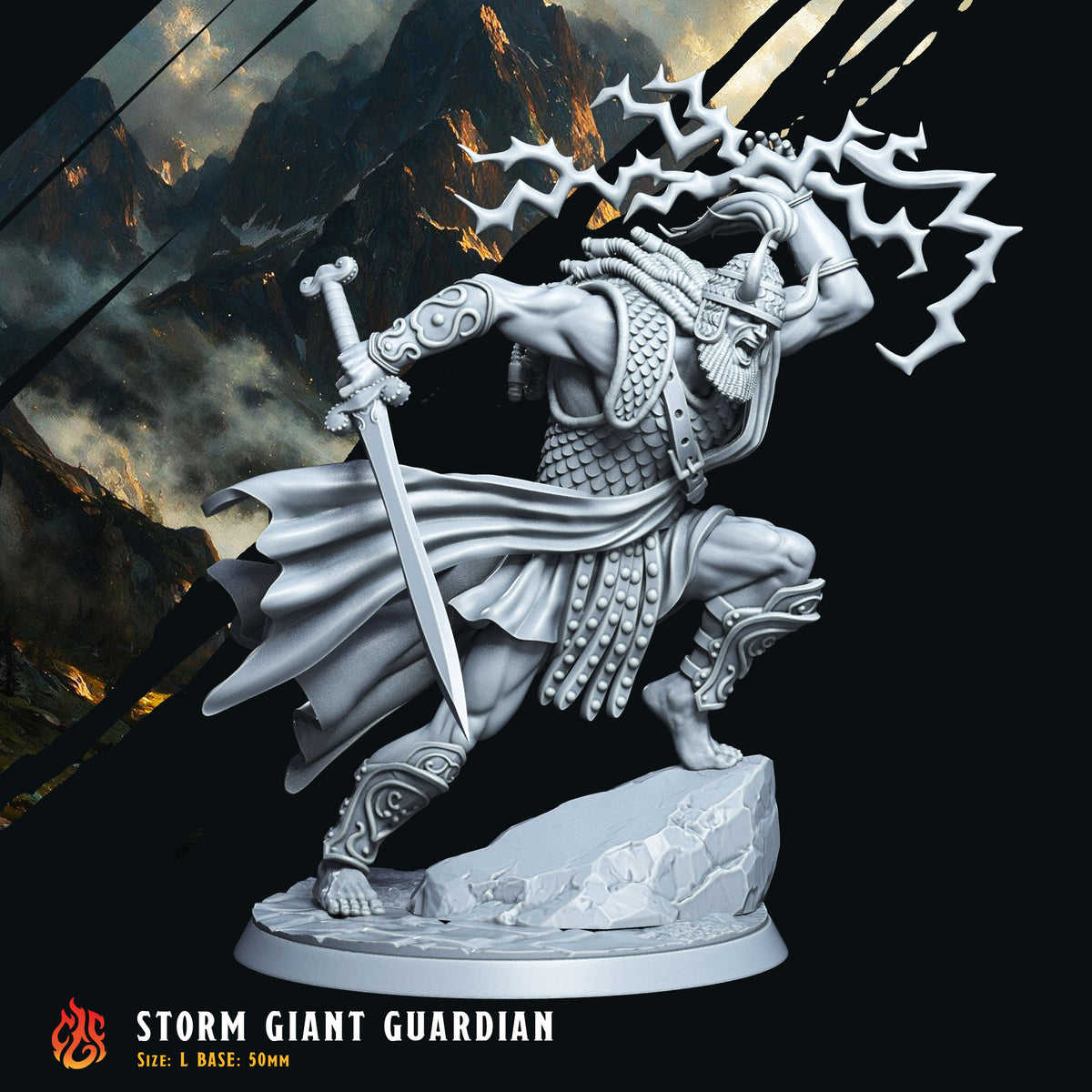 Storm Giant Tempest Knights (Digital, STL files)