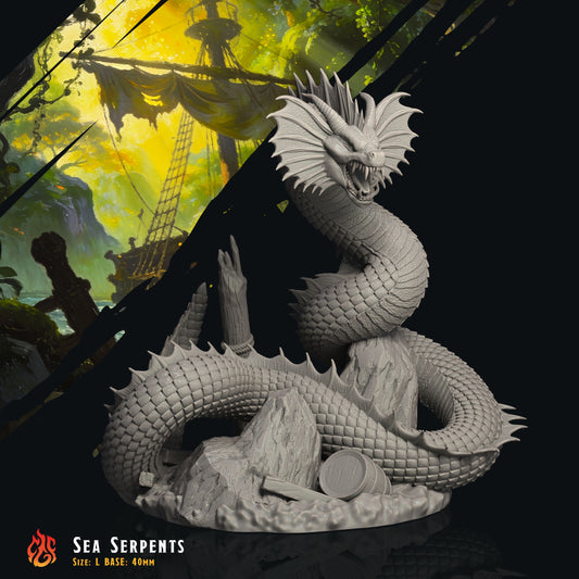Sea Serpents (Digital, STL files)