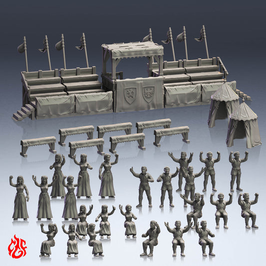 Jousting Arena and Spectators