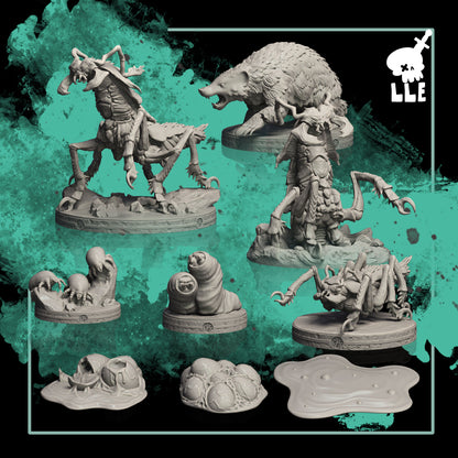 F1095. Ankheg lair bundle (Digital, STL files)