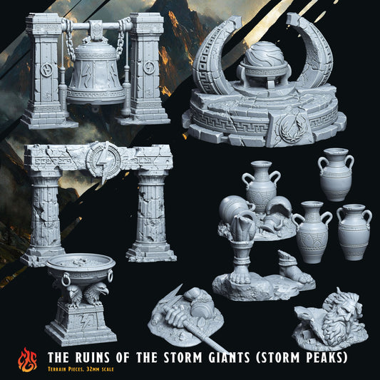 THE RUINS OF THE STORM GIANTS  (Digital, STL files)
