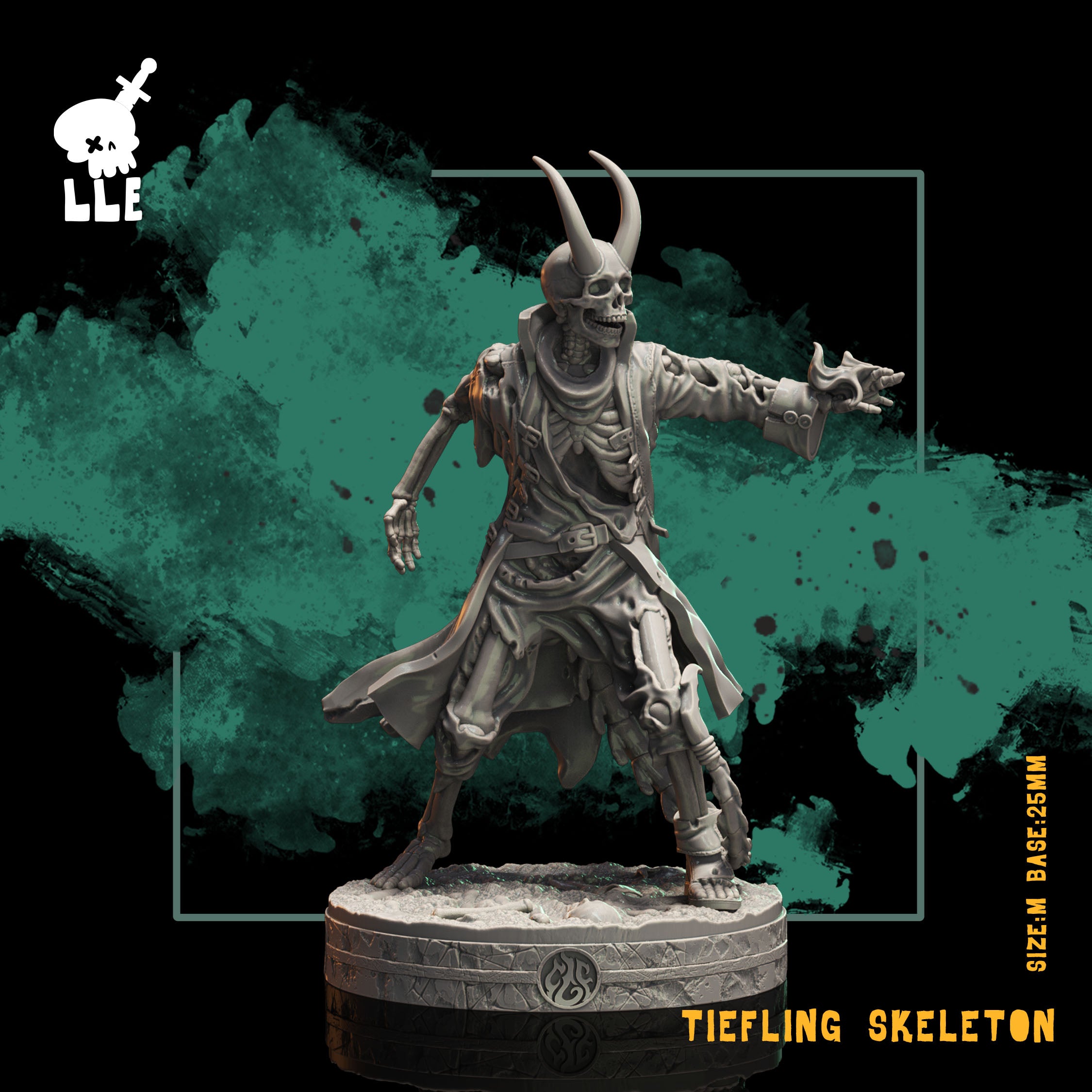 Squelette Tieffelin (Numérique, fichiers STL) – Crippled God Foundry