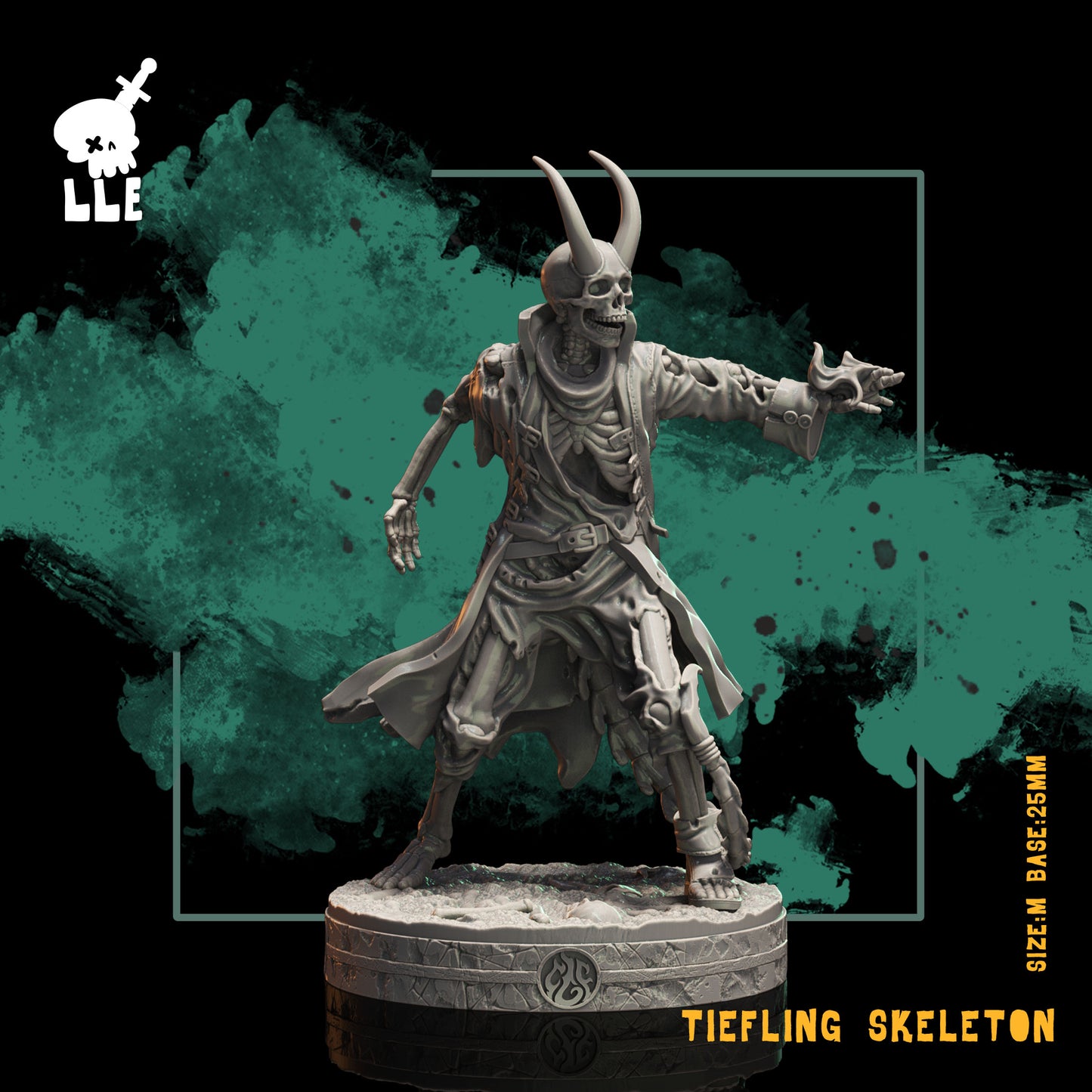 Tiefling Skeleton (Digital, STL files)