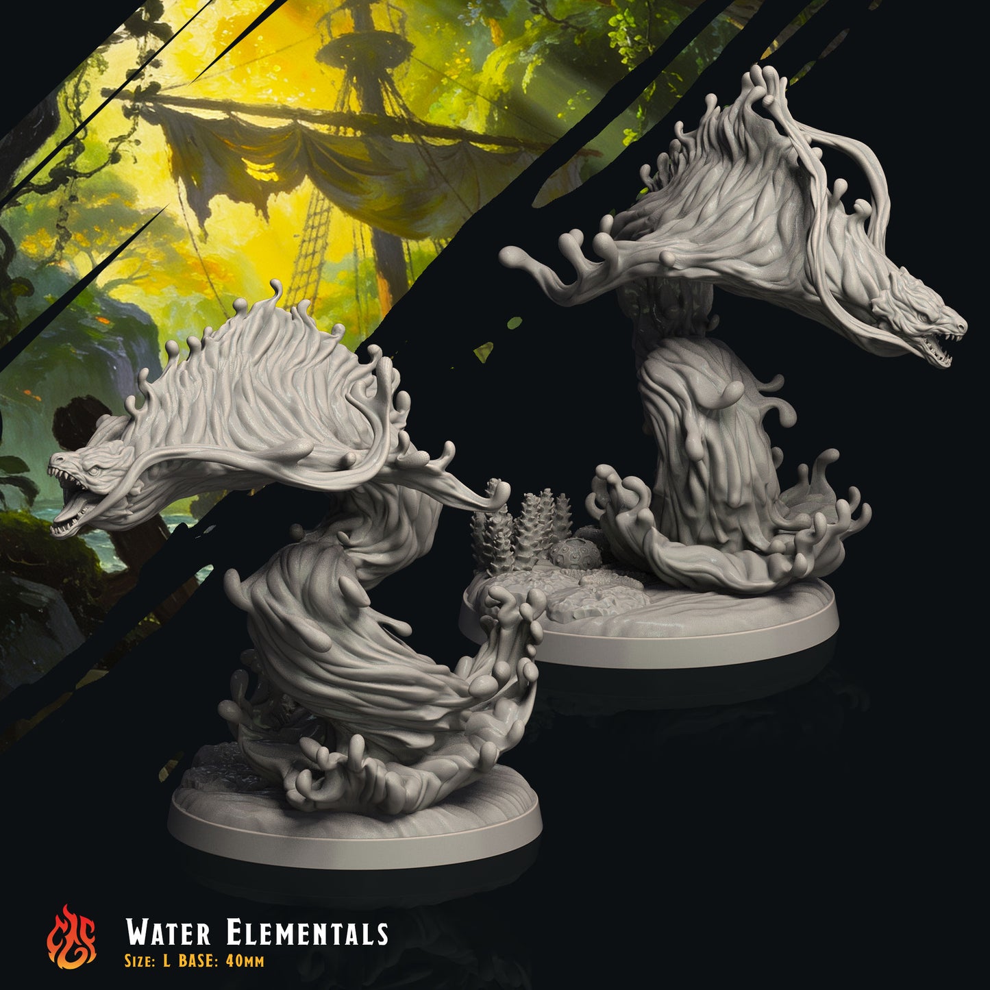 Water Elementals (Digital, STL files)