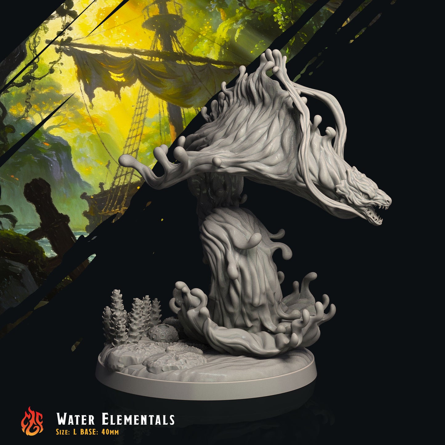 Water Elementals (Digital, STL files)