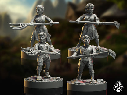 Paysans armés Hobbit