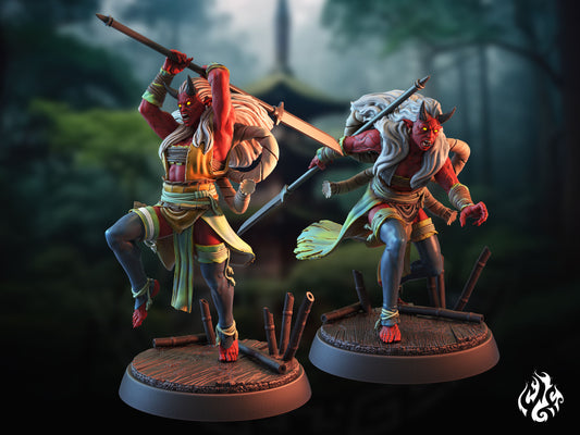 Oni Demonio Yamauba Cazadora