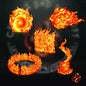 Spell effects : Fire Spells (Digital, STL files)