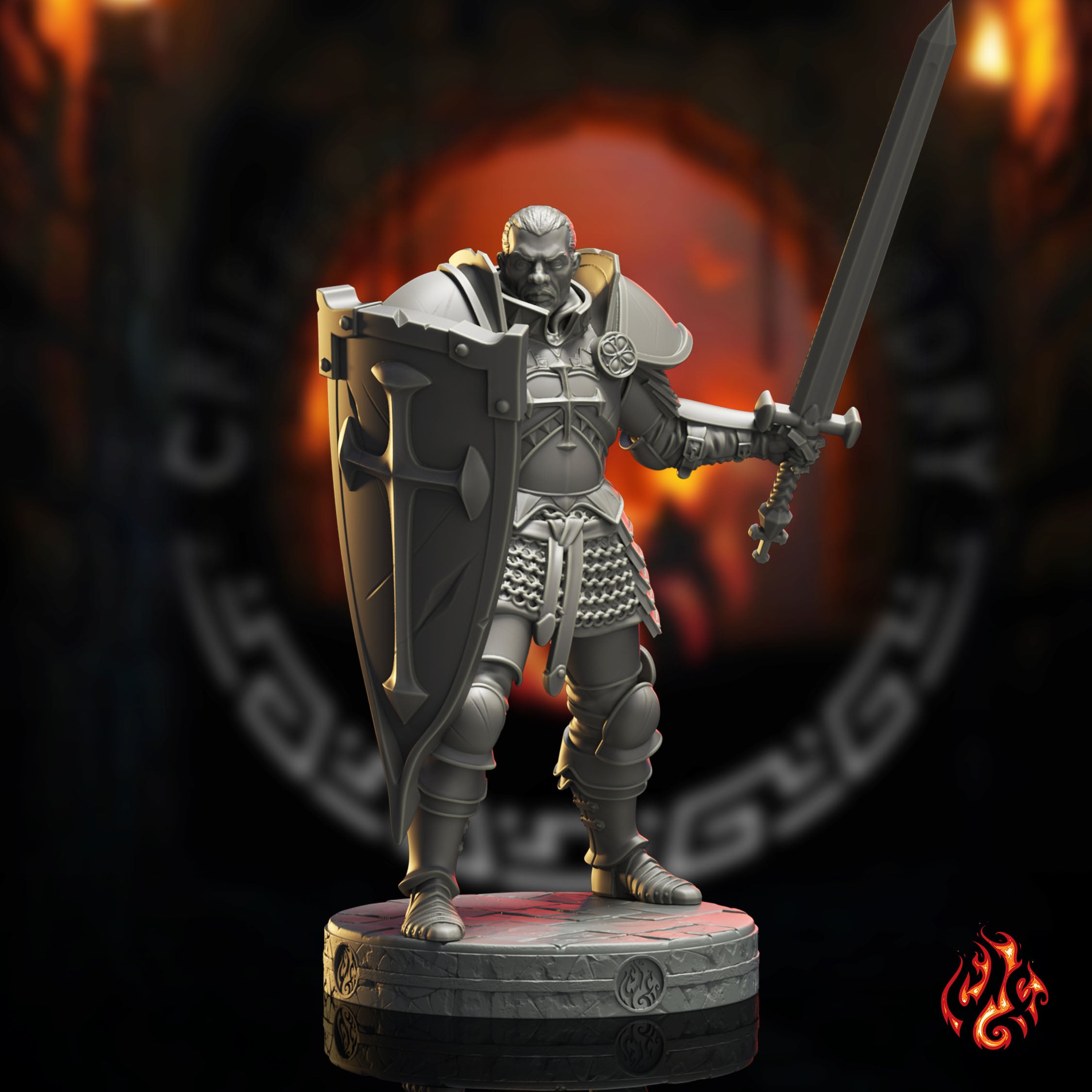 Aldric the Paladin (Digital, STL files) – Crippled God Foundry