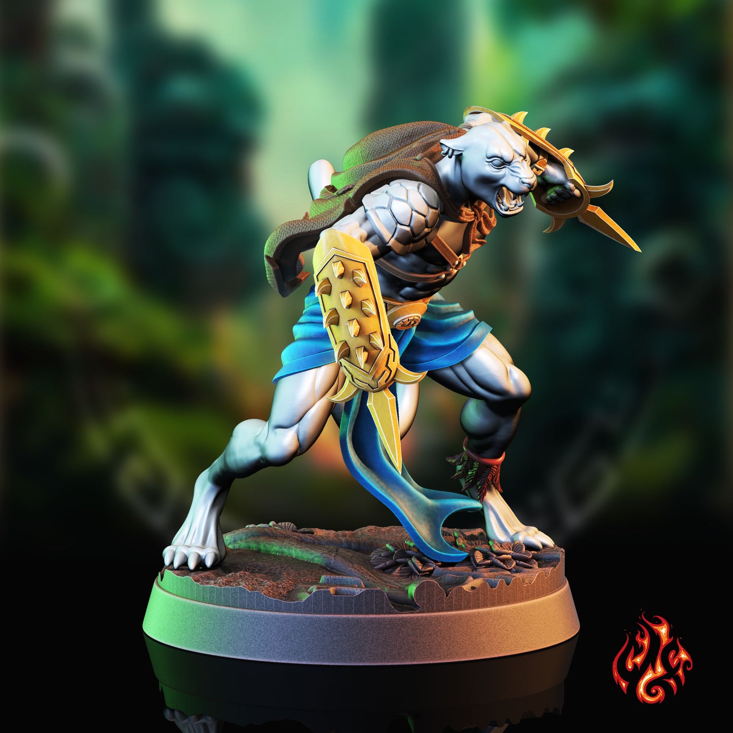 Rykhur le guerrier panthère