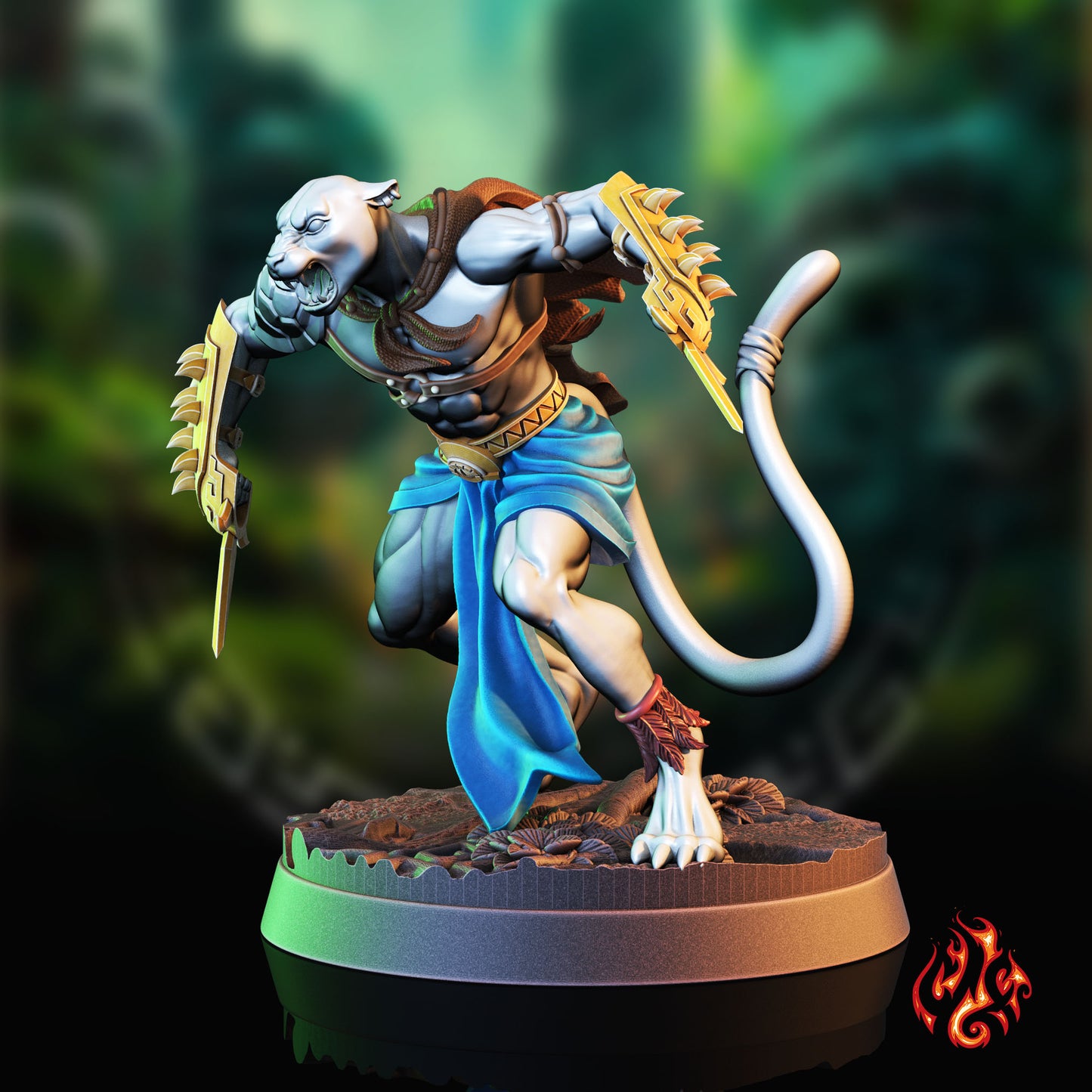 Rykhur le guerrier panthère