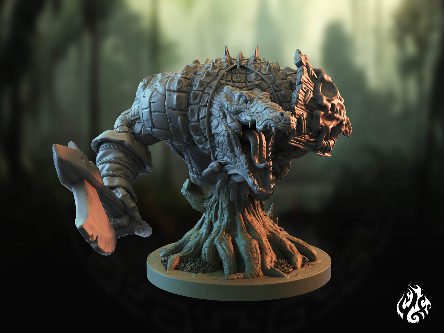 Brakorlosk Crocodilian Bust