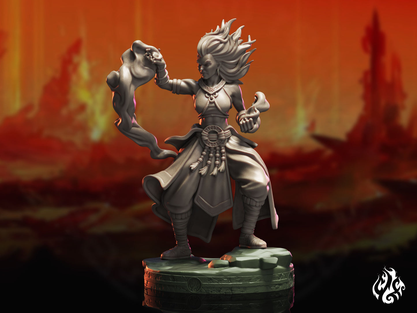 Cinder, Fire Genasi Monk