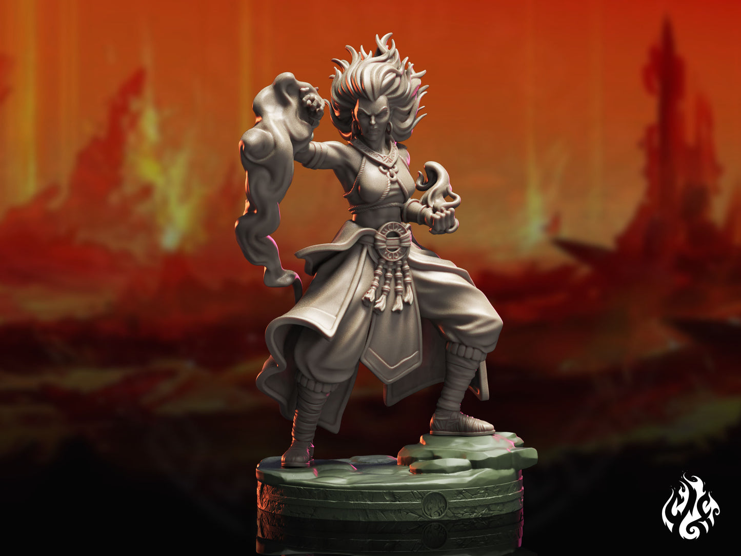 Cinder, Fire Genasi Monk