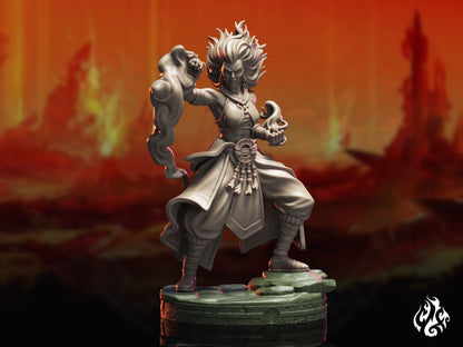 Cinder, Fire Genasi Monk