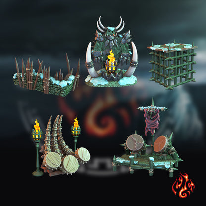 Northern Orc Camp Scenery (Digital, STL files)