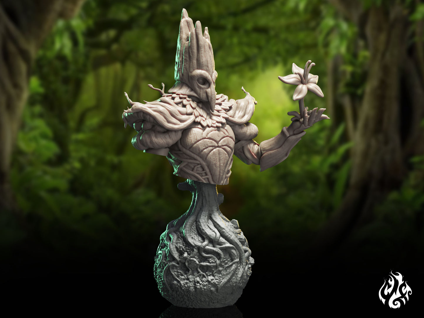 Buste du gardien de la forêt