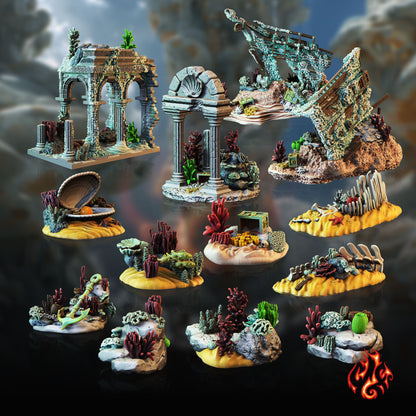 Paysages d'environnement aquatique