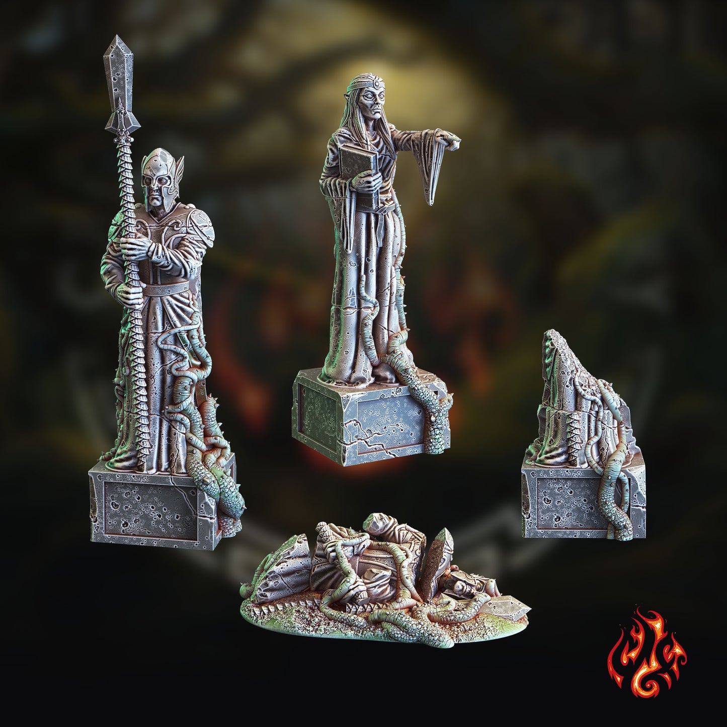 Elven Statues