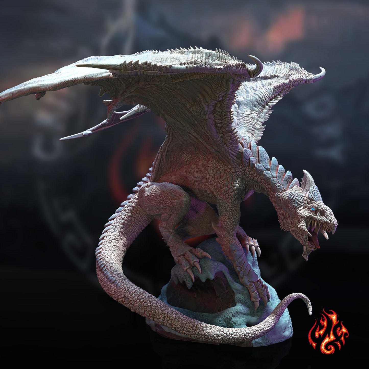 Cadmush le Wyrm de givre | Dragon blanc