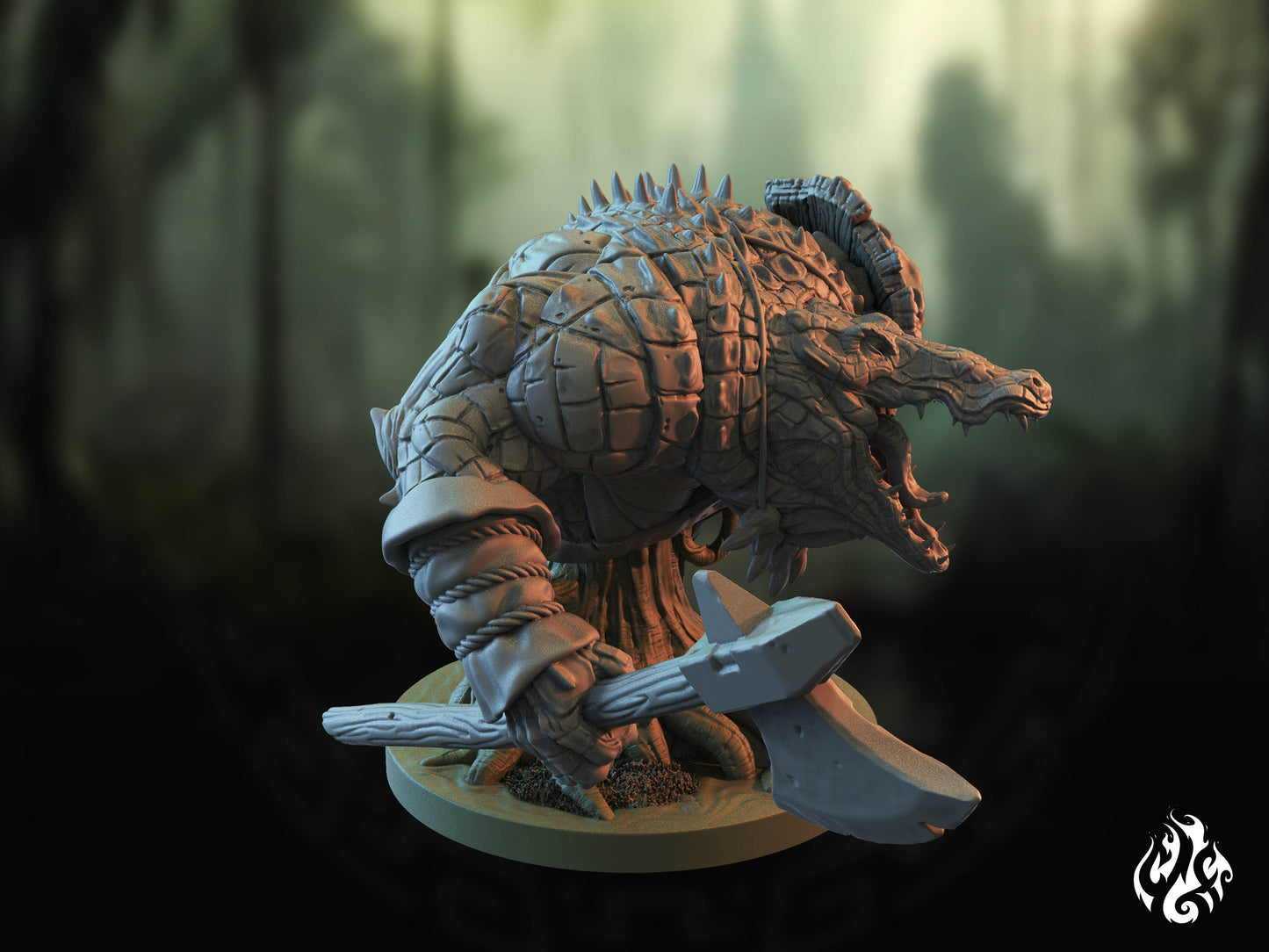 Brakorlosk Crocodilian Bust