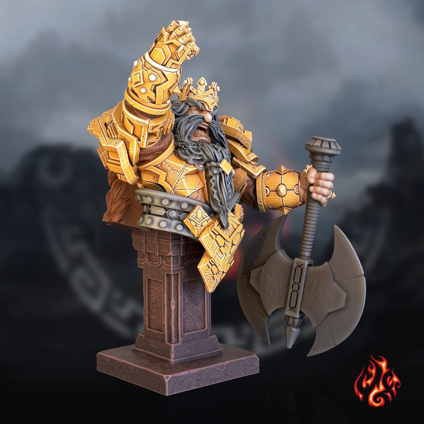 Dwarf King Bust