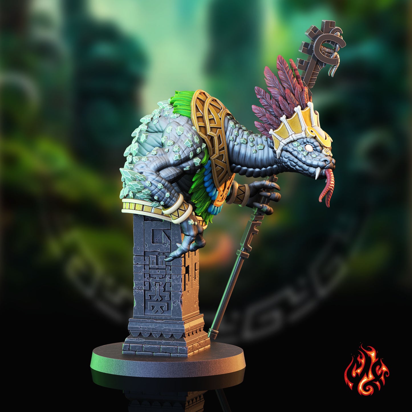 Ophidian Priest Bust