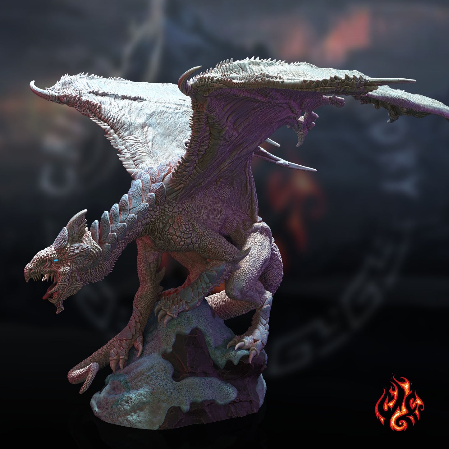 Cadmush le Wyrm de givre | Dragon blanc