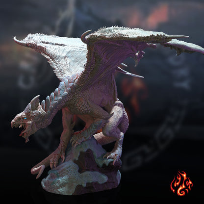 Cadmush le Wyrm de givre | Dragon blanc