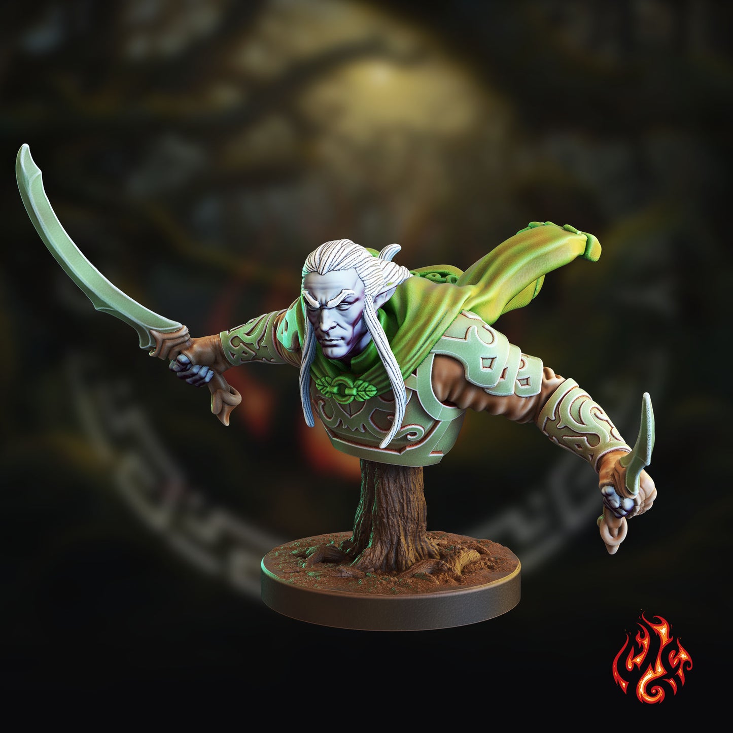 Busto de Taegen, elfo ranger