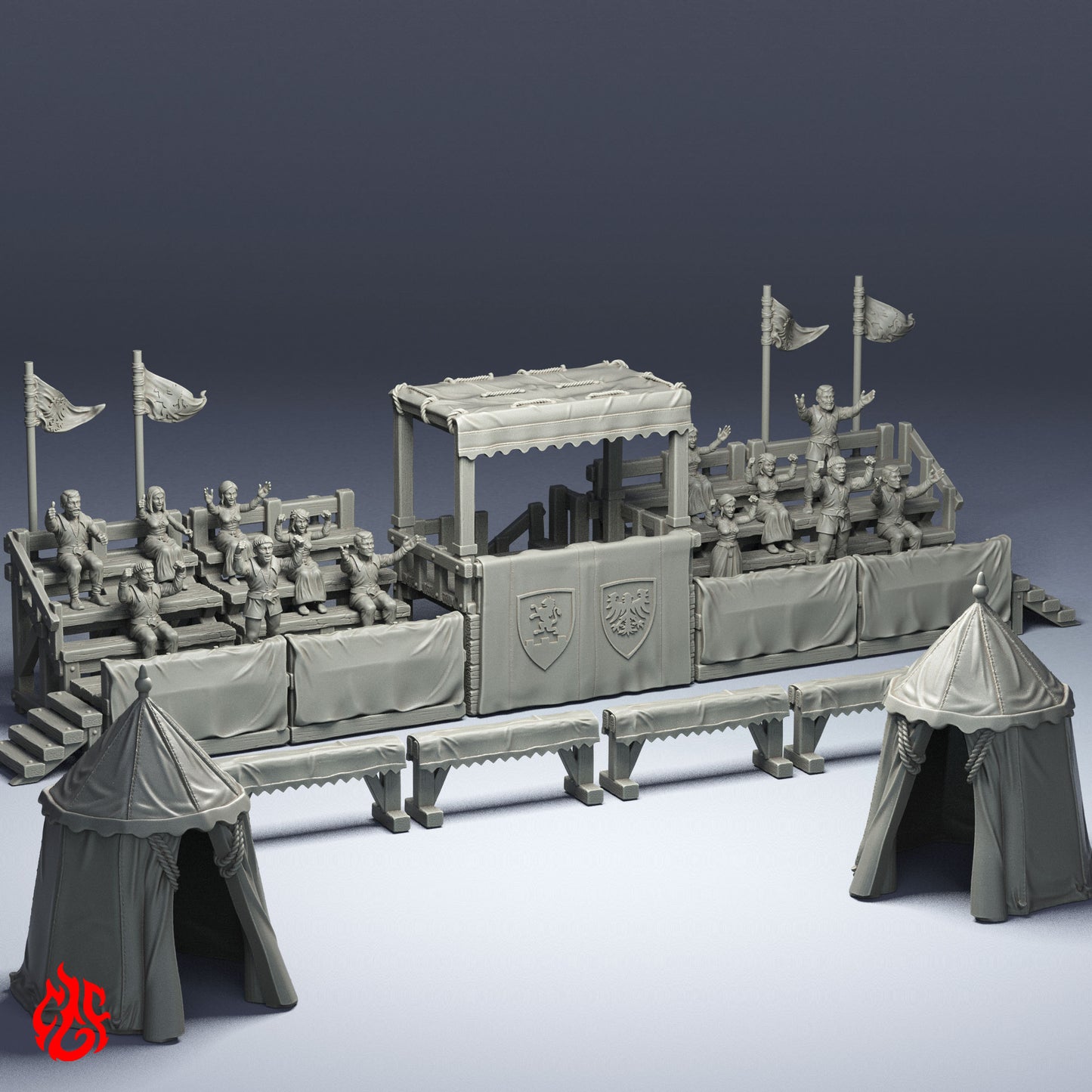 Jousting Arena and Spectators