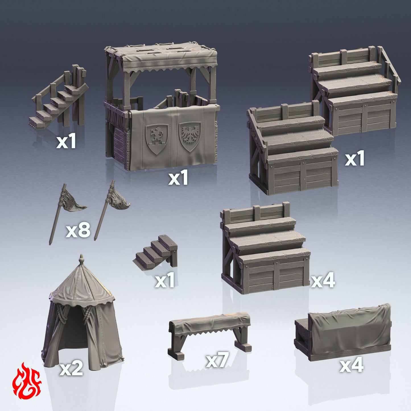 Jousting Arena and Spectators