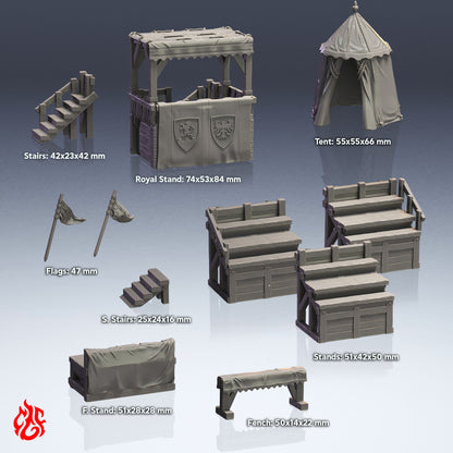 Jousting Arena and Spectators