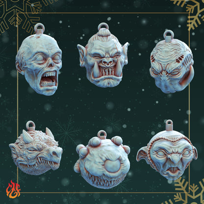 Xmas Monster Ornaments Limited Edition bundle