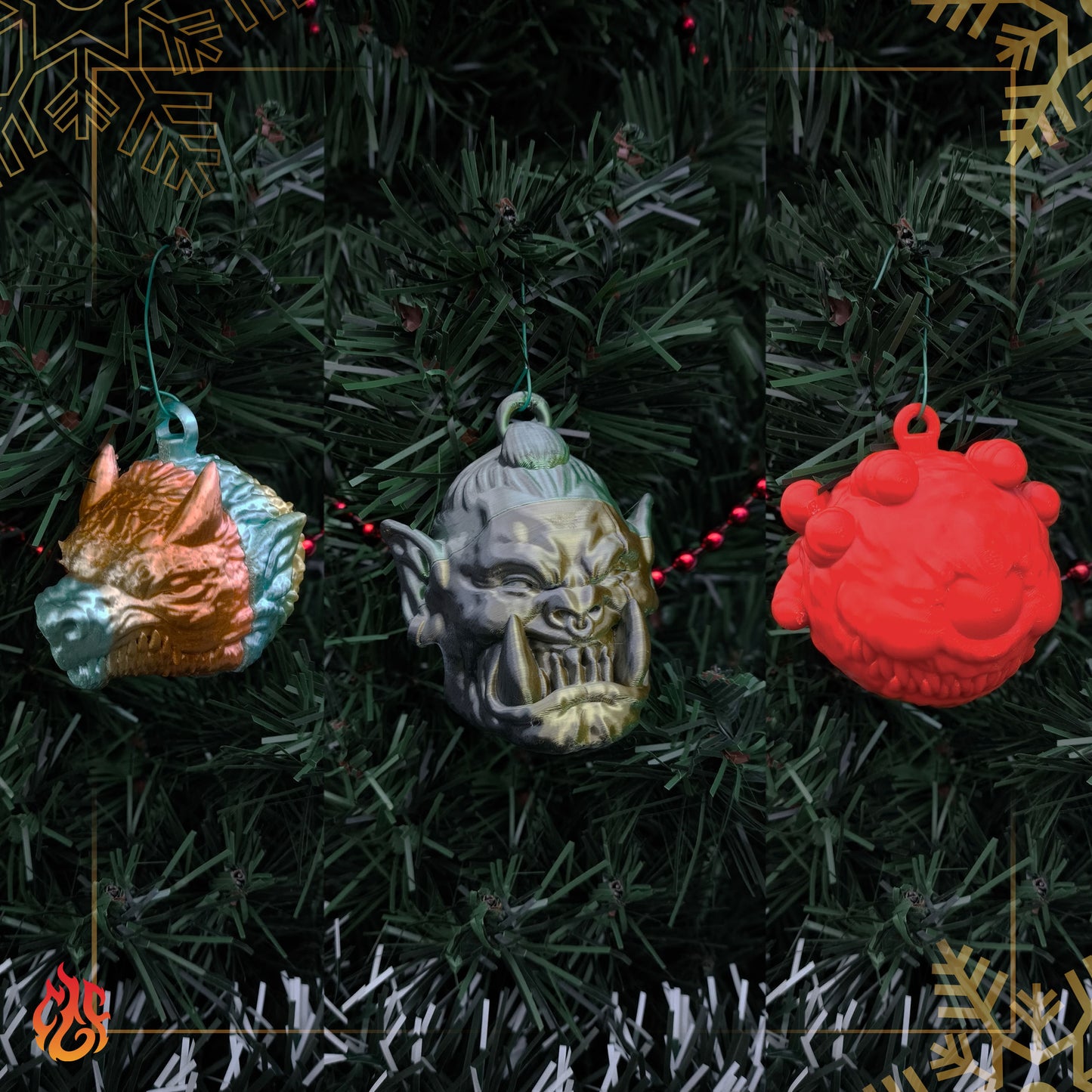 Xmas Monster Ornaments Limited Edition bundle