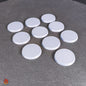 10 bases en blanco de 28,5 mm